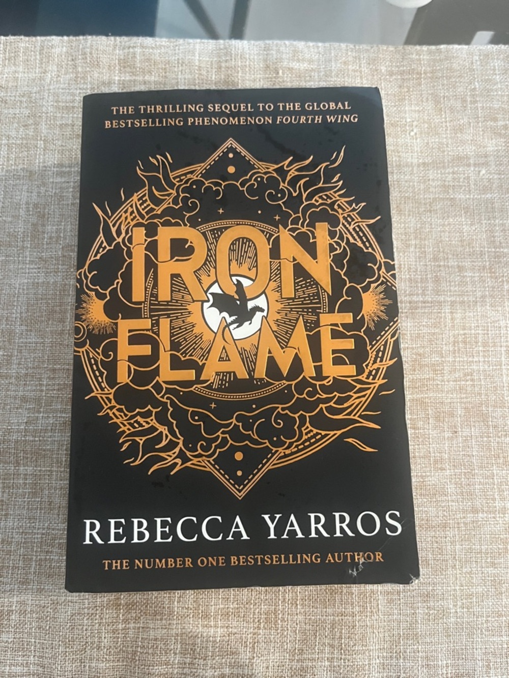 Iron Flame by Rebecca Yarros - Black & Gold Hardcover/Trade Paperback